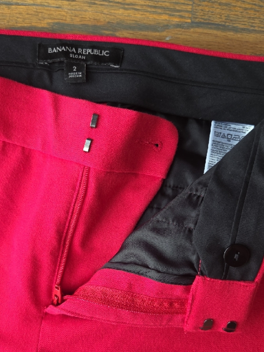 Banana Republic Red Sloan Pants - Picture 4 of 5